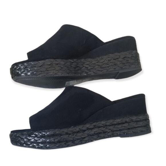 H&M Black Mules Wedge size 5.5 - Picture 3 of 9